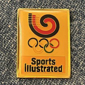 Sports Illustrated Pin ~ 1988 Olympic ~ Seoul ~ Games Logo ~ Domed Enamel